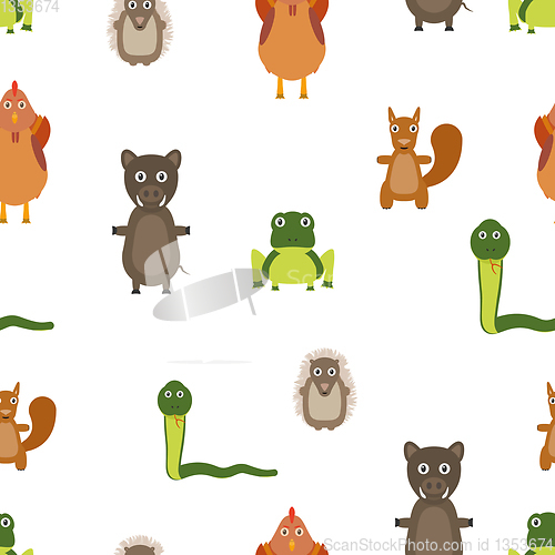 Image of animals seamless pattern