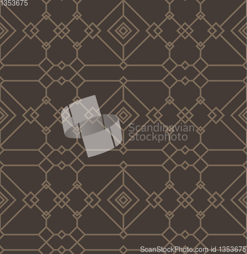 Image of linear abstract elements, seamless pattern