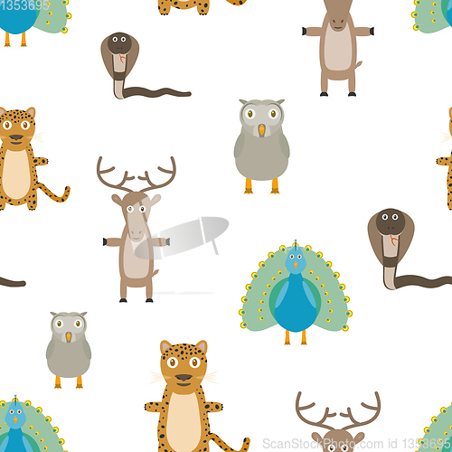 Image of animals seamless pattern