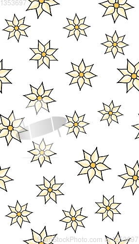 Image of flowers seamless pattern