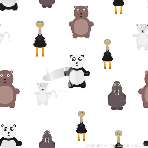 Image of animals seamless pattern