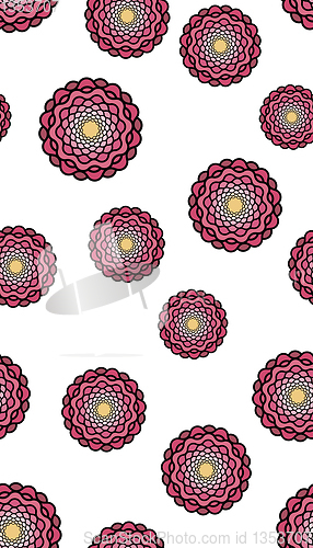 Image of flowers seamless pattern