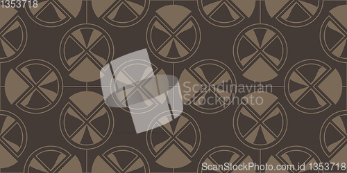 Image of circle abstract elements, seamless pattern