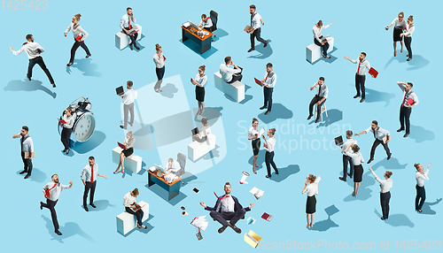 Image of Business, recruitment, human resources department concept in creative collage