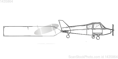 Image of Small plane with wings and propeller - monoplane