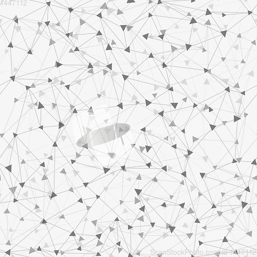 Image of abstract connection of lines and triangles