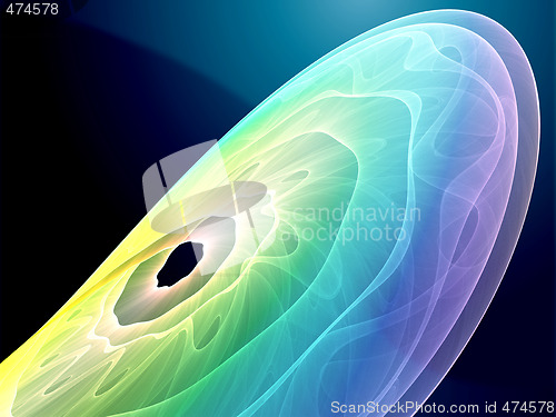 Image of Wavy glowing colors