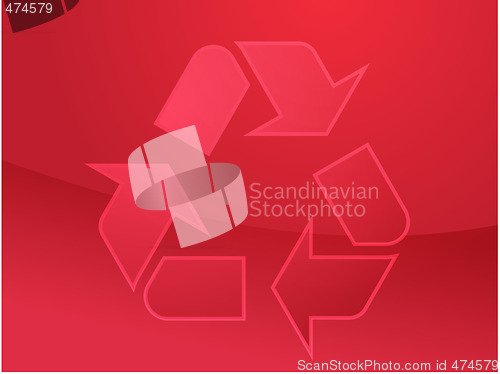 Image of Recycling eco symbol