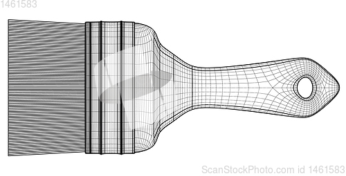 Image of Brush for paiting walls or pictures.