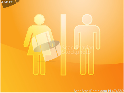 Image of Toilet symbol illustration