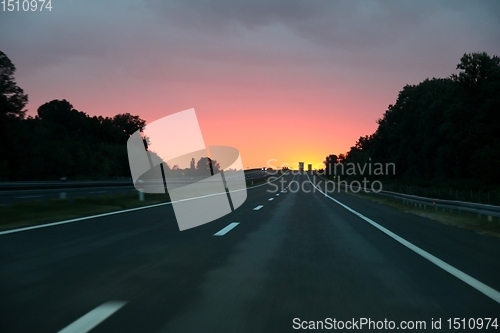 Image of Lights on the highway