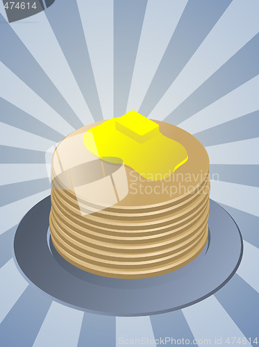 Image of Stack of pancakes