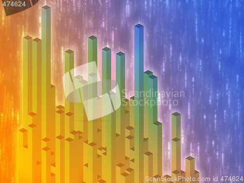 Image of 3d columns illustration