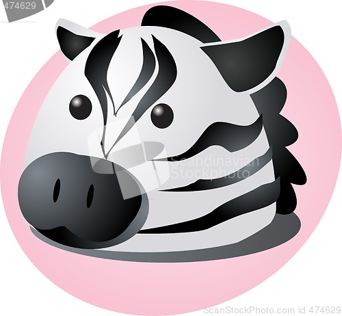 Image of Cartoon zebra