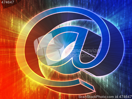 Image of At internet symbol