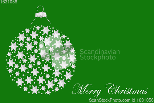 Image of Merry Christmas Abstract Bauble Decoration