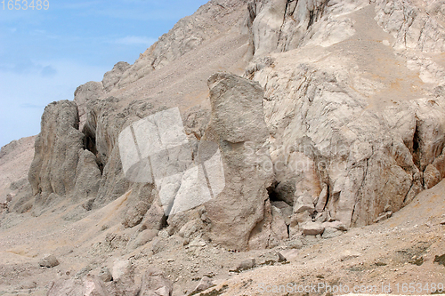 Image of Close-up image of cliff-Location Pag island, Croatia