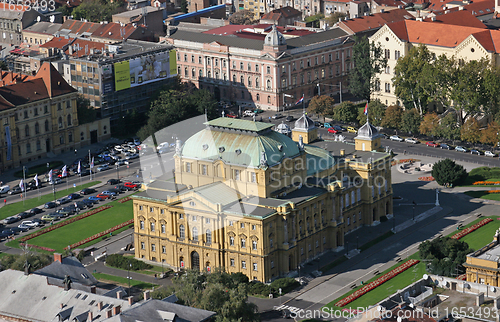 Image of Croatian National Theater in Zagreb