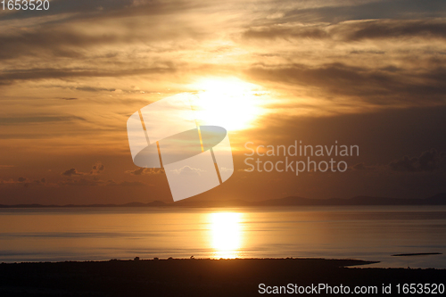 Image of Sunset on the Adriatic sea, Croatia