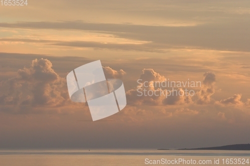 Image of Sunset on the Adriatic sea, Croatia