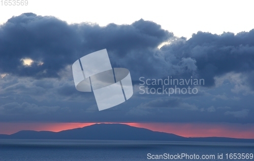Image of Sunset on the Adriatic sea, Croatia