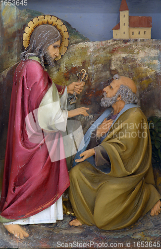 Image of Christ Handing the Keys to St Peter