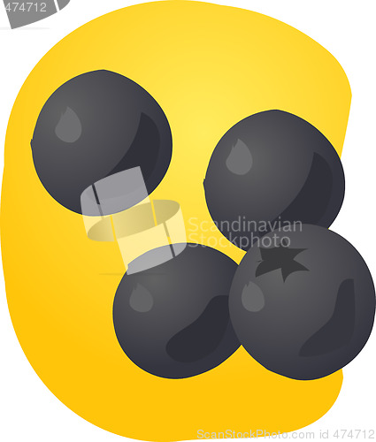 Image of Blueberries illustration