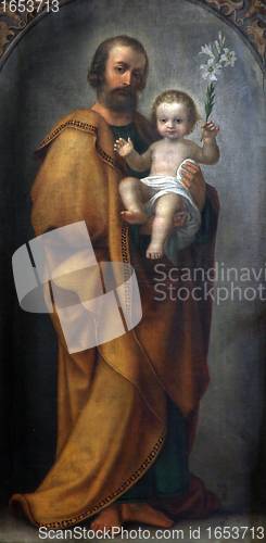 Image of Saint Joseph with child Jesus