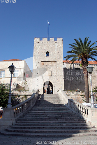 Image of Korcula. Small island city near Dubrovnik in Croatia.