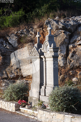 Image of Old Mediterranean graveyard