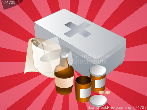 Image of First aid kit illustration