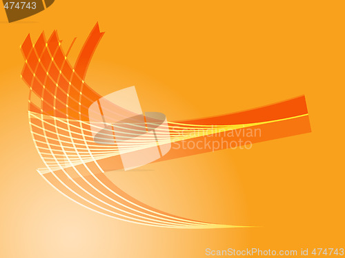 Image of Wavy glowing colors