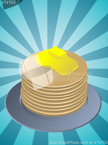 Image of Stack of pancakes