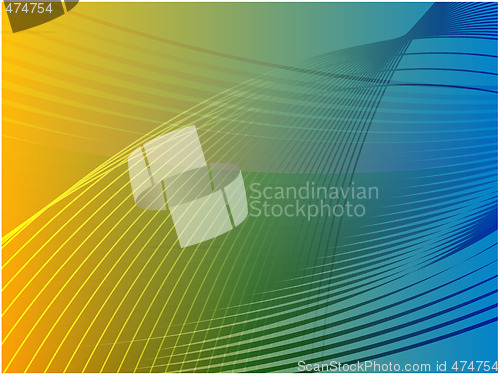 Image of Wavy glowing colors