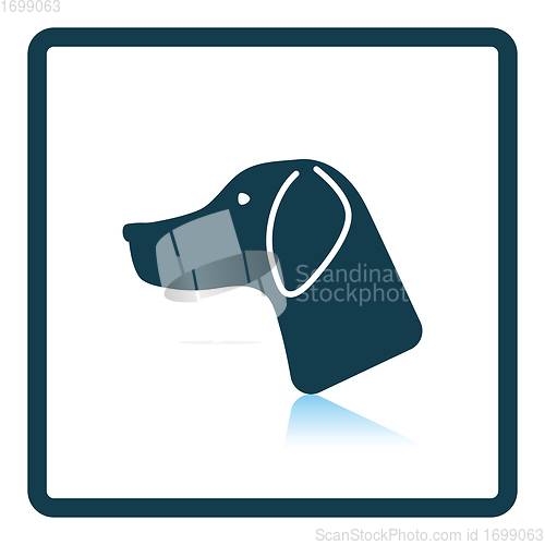 Image of Hunting dog head  icon