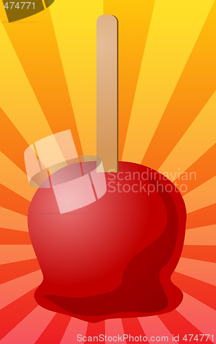 Image of Candy apple illustration