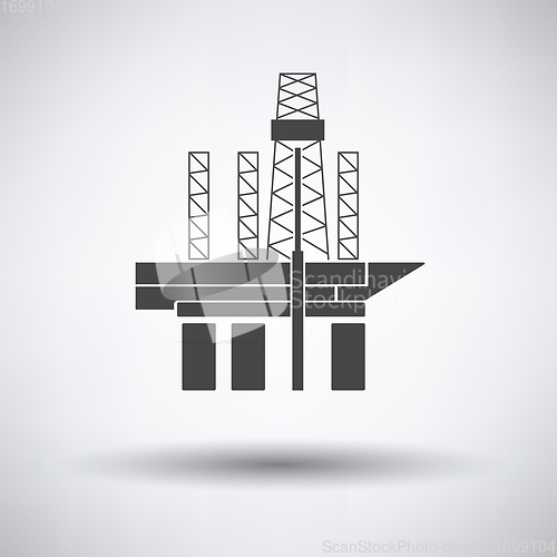 Image of Oil sea platform icon