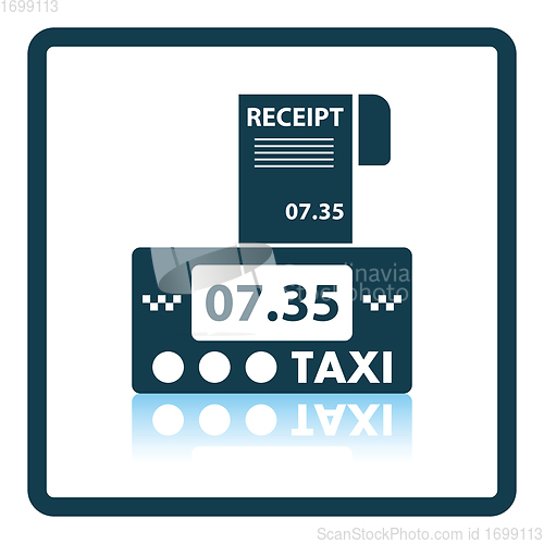 Image of Taxi meter with receipt icon