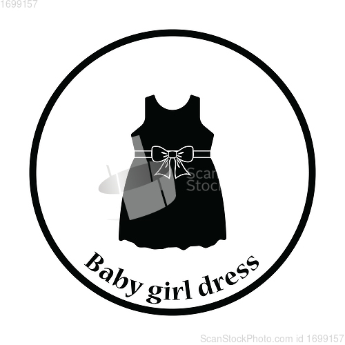 Image of Baby girl dress icon