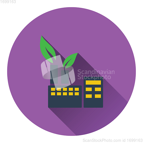 Image of Ecological industrial plant icon