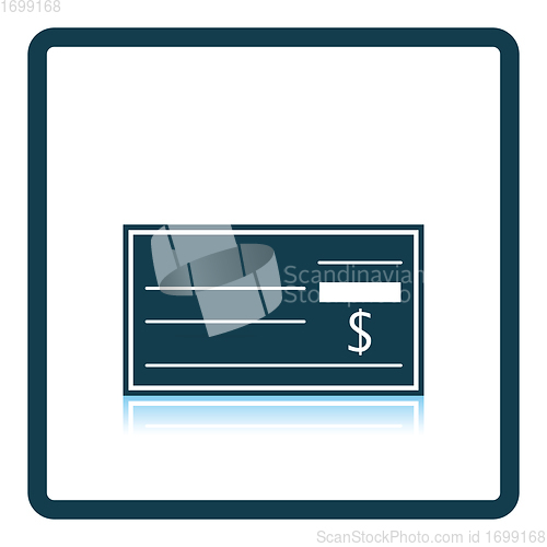 Image of Bank check icon