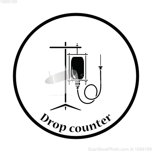 Image of Drop counter icon