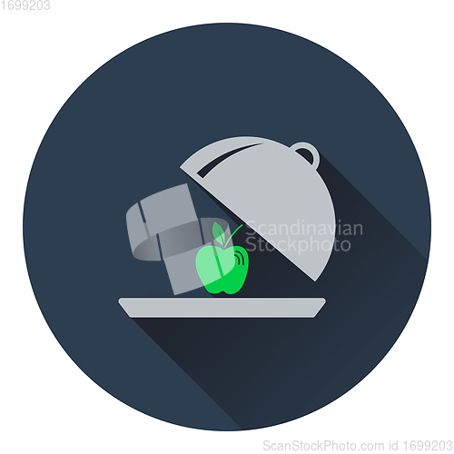 Image of Icon of Apple inside cloche 