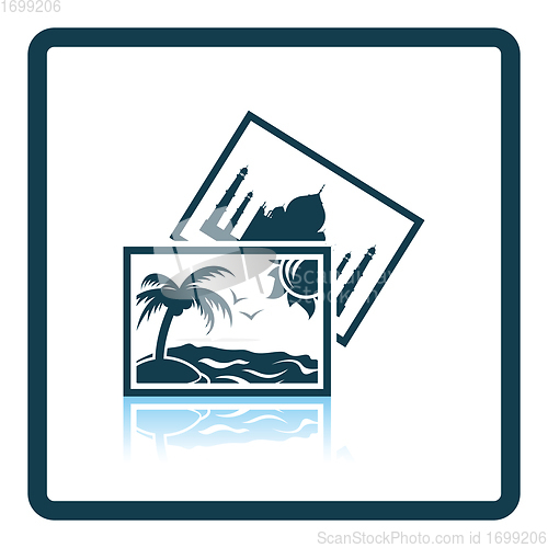 Image of Two travel photograph icon
