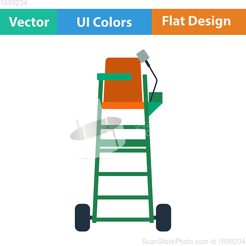 Image of Tennis referee chair tower icon