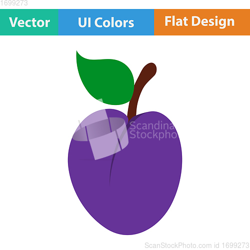 Image of Flat design icon of Plum