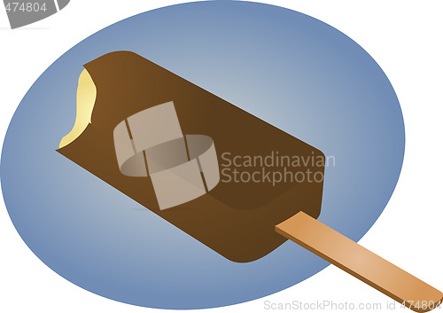 Image of Frozen ice cream treat illustration