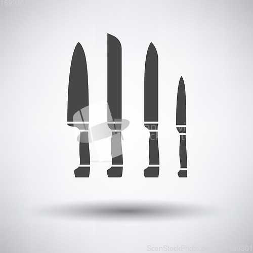 Image of Kitchen knife set icon