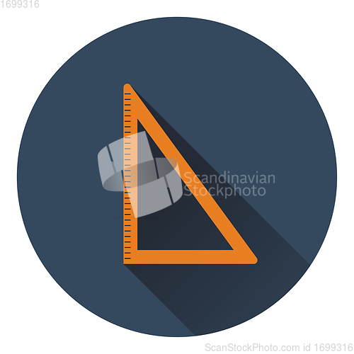 Image of Flat design icon of Triangle in ui colors