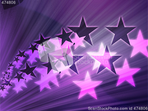 Image of Flying stars illustration